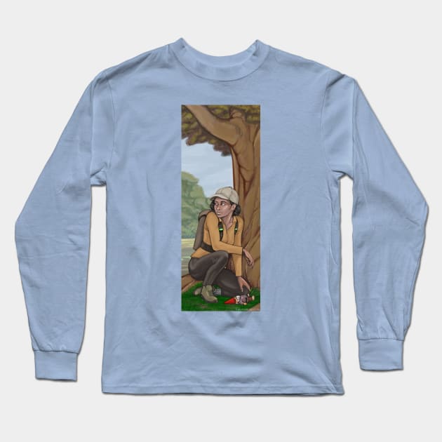 Mystery in the woods Long Sleeve T-Shirt by Aaron Siddall